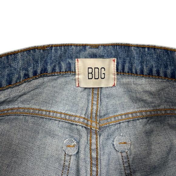 BDG Cowboy Jean Distressed Denim Size 27 Urban Outfitters Hi Waist Straight - Picture 6 of 11